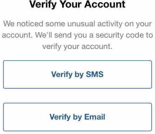 Unusual activity detected. We Noticed some unusual activity.
